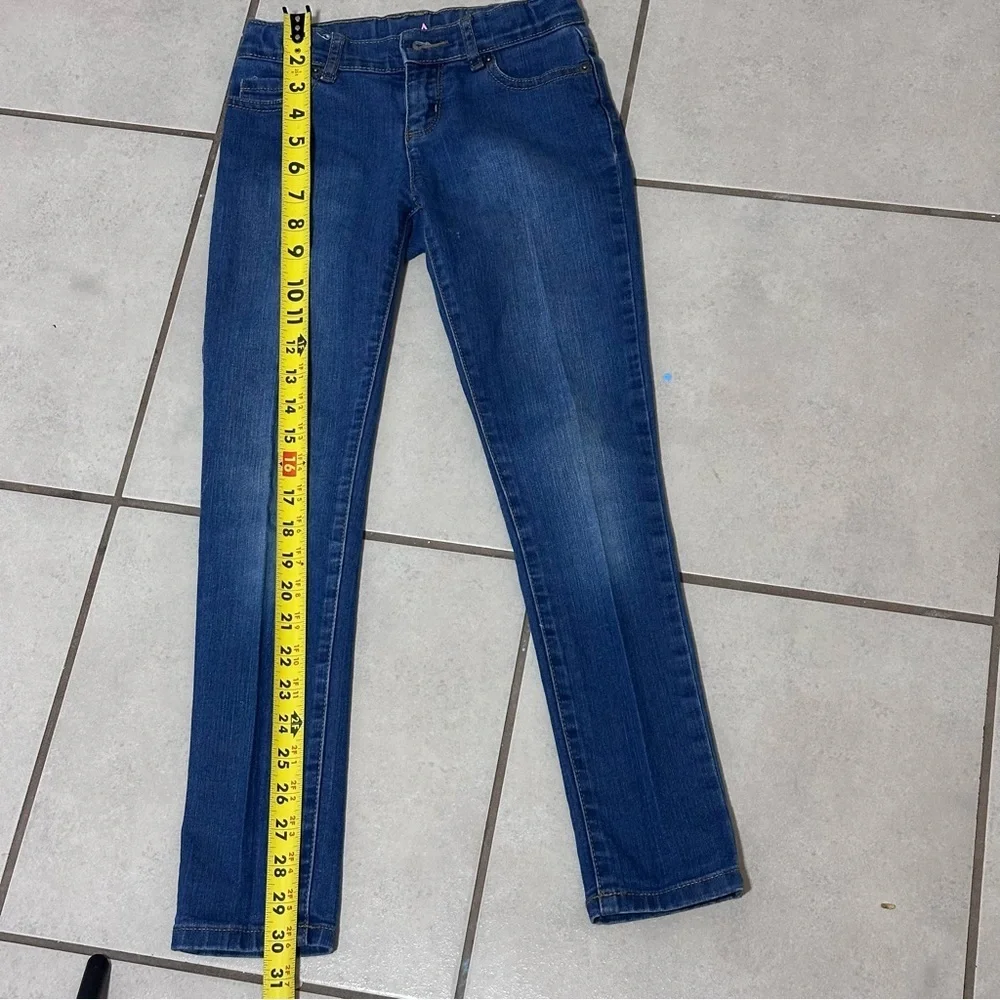 Children’s Place Kids Girls Streetwear Denim Blue Skinny Jeans size 8 .‎